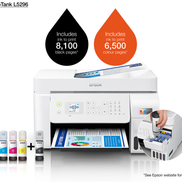 EPSON L5296 RENKLİ TANKLI FAX/FOT/TAR/ ADF YAZICI WIFI A4